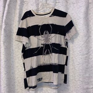 hot topic my chemical romance striped t-shirt